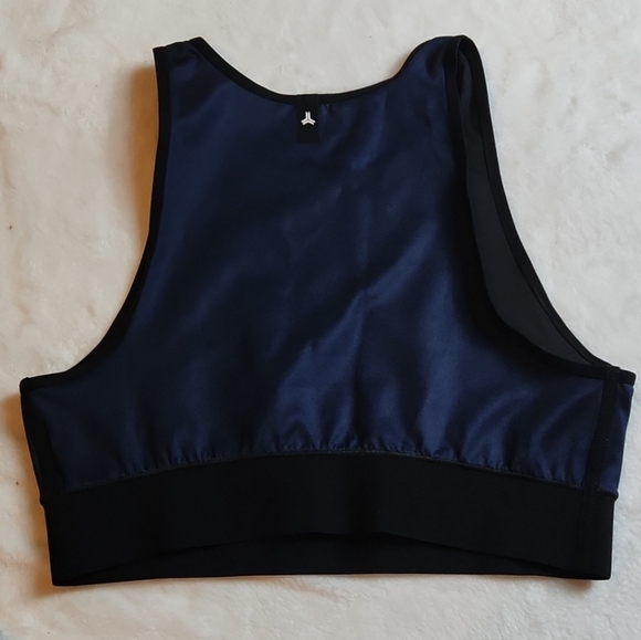 Ultracor Women's Activewear, Gym Altitude Navy Blue Crocodile Print Sportbra - Picture 3 of 6